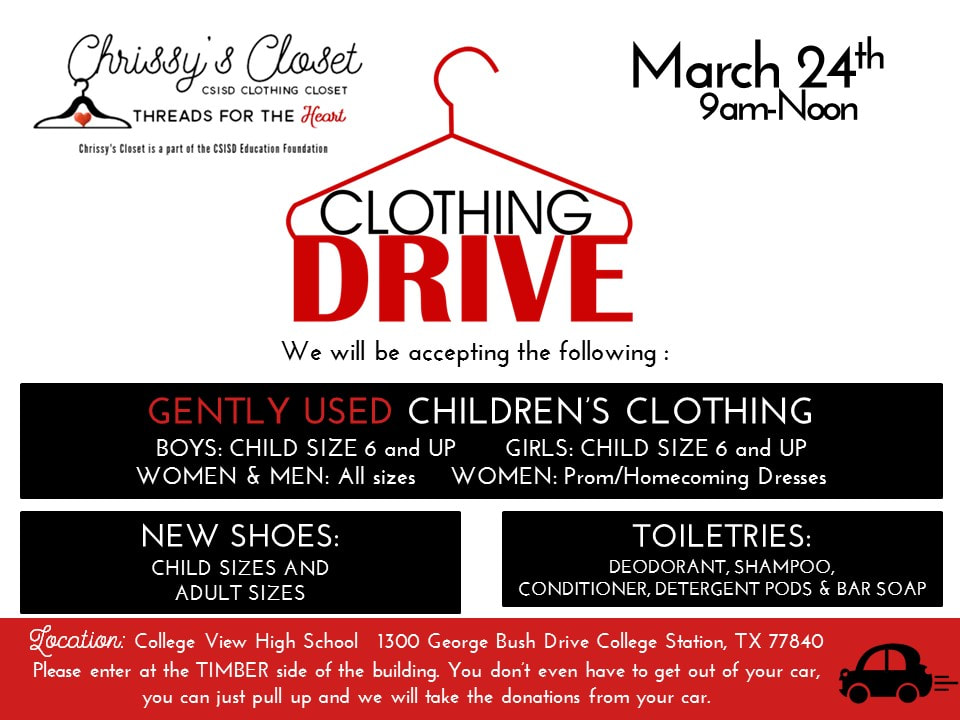 Donations - CSISD Clothing Closet